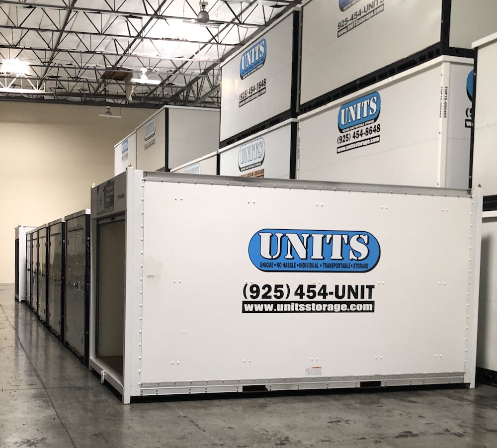 image of units containers in a warehouse